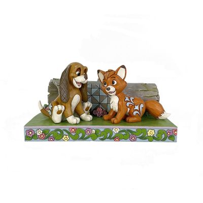 PRE-ORDER Fox And The Hound By: Disney Traditions Jim Shore *SHIPS 11/2025* NEW 2025