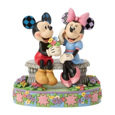 PRE-ORDER Spring Mickey &amp; Minnie By: Disney Traditions Jim Shore *SHIPS 11/2025* NEW 2025