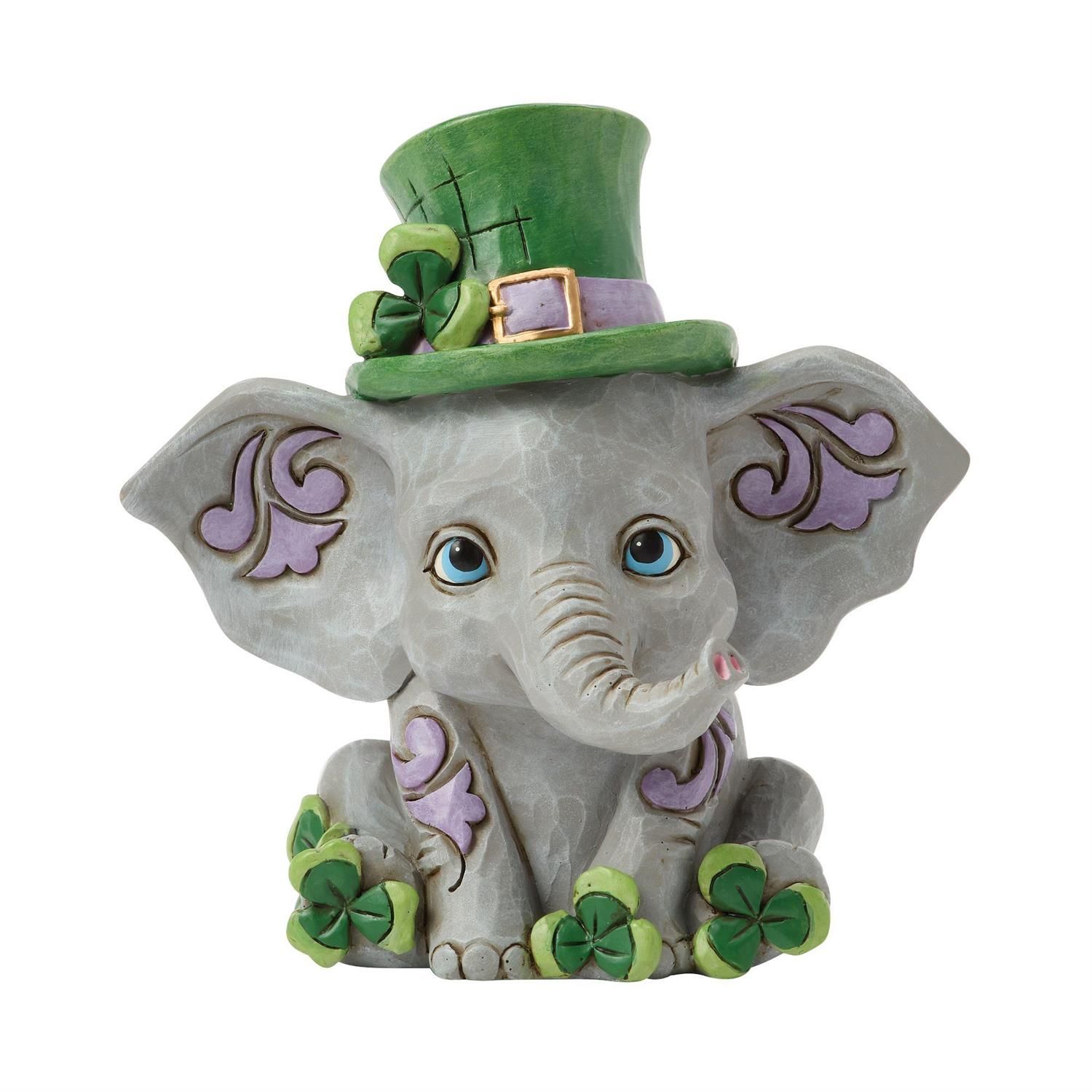 PRE-ORDER Elephant With Clover By: Heartwood Creek Jim Shore *SHIPS 11/2025* NEW 2025