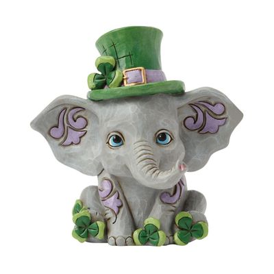 PRE-ORDER Elephant With Clover By: Heartwood Creek Jim Shore *SHIPS 11/2025* NEW 2025