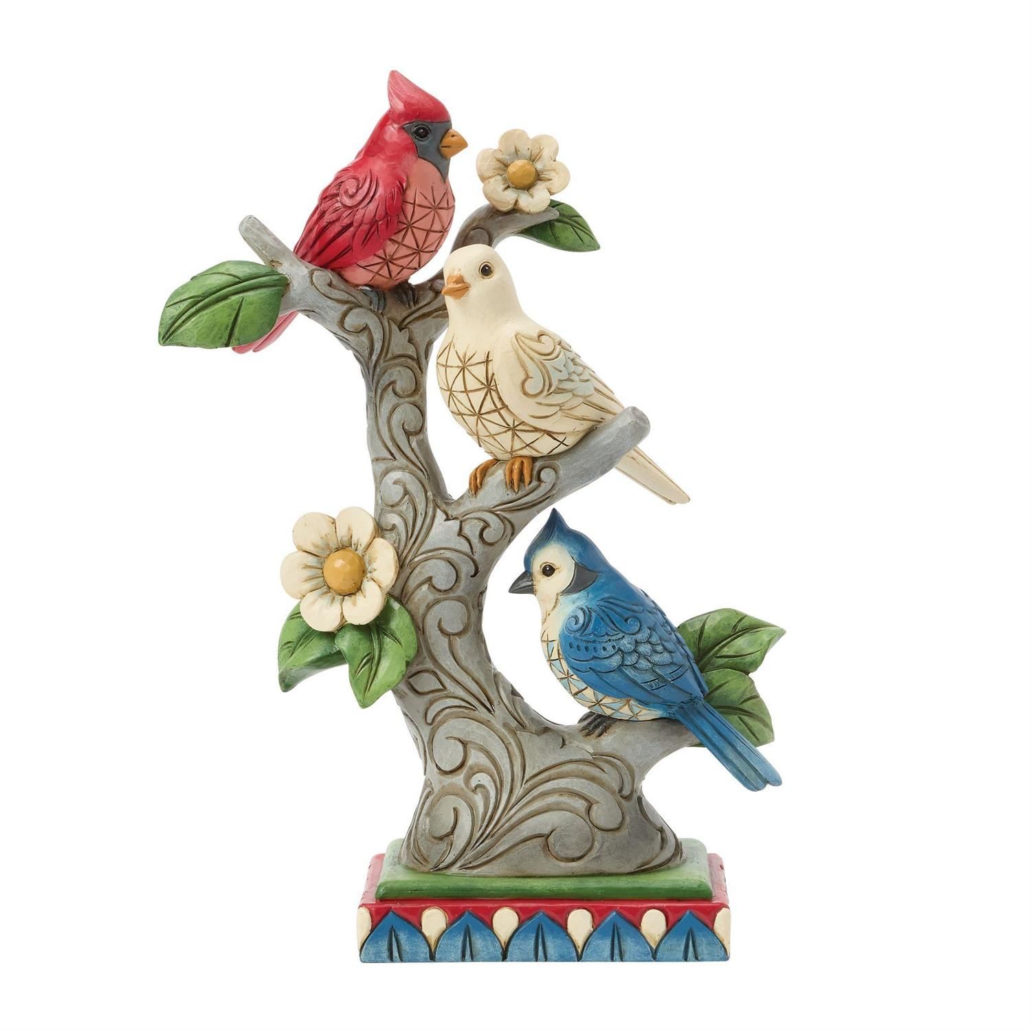 PRE-ORDER Patriotic Birds In Tree By: Heartwood Creek Jim Shore *SHIPS 3/2026* NEW 2026