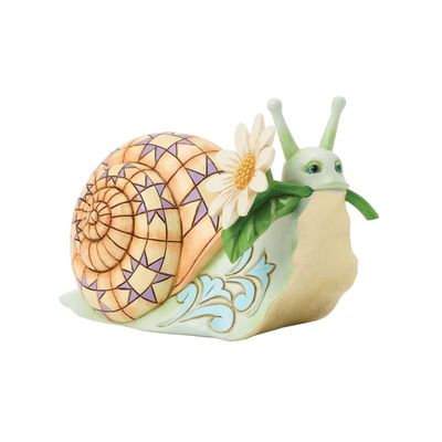 PRE-ORDER Snail With Daisy Mini By: Heartwood Creek Jim Shore *SHIPS 11/2025* NEW 2025