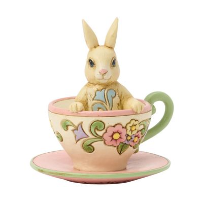 PRE-ORDER Bunny In Teacup Mini By: Heartwood Creek Jim Shore *SHIPS 11/2025* NEW 2025