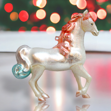 Unicorn Ornaments Set Of 2 Christmas Decor *SHIPS WITHIN 10 DAYS*
