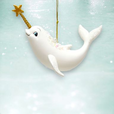 Norwhale Ornaments Set Of 3 Christmas Decor *SHIPS WITHIN 10 DAYS*
