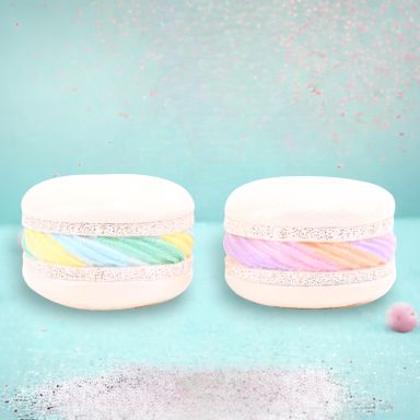 Rainbow Macaron Ornaments Set Of 2 Christmas Decor *SHIPS WITHIN 10 DAYS*