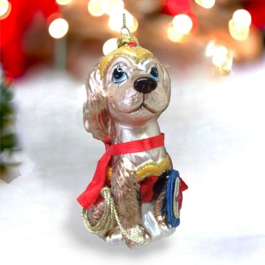 Spaniel In Wonder Woman Costume Ornaments Set Of 2 Christmas Decor *SHIPS WITHIN 10 DAYS*
