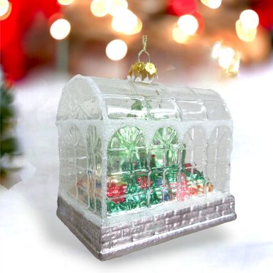 Garden Greenhouse Ornaments Set Of 2 Christmas Decor *SHIPS WITHIN 10 DAYS*