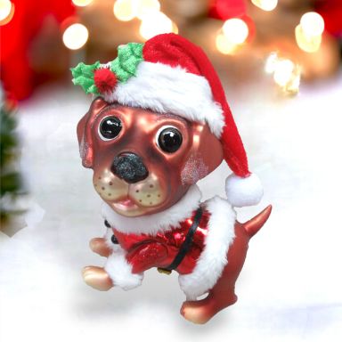 Labrador In Santa Suit Ornaments Set Of 2 Christmas Decor *SHIPS WITHIN 10 DAYS*