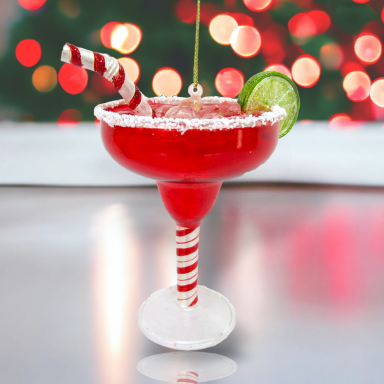 Christmas Margarita Ornaments Set Of 2 Christmas Decor *SHIPS WITHIN 10 DAYS*