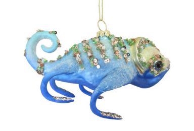 Chameleon Ornaments Set Of 2 Christmas Decor *SHIPS WITHIN 10 DAYS*