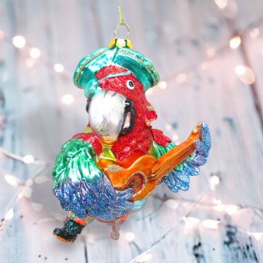 Pirate Parrot Ornaments Set Of 2 Christmas Decor *SHIPS WITHIN 10 DAYS*