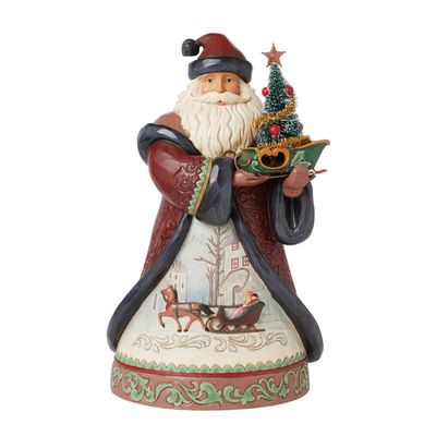 Holiday Manor Santa Sled By: Heartwood Creek Jim Shore *SHIPS WITHIN 10 DAYS* NEW 2024