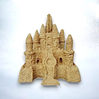 Sandcastle Ornaments Set Of 2 Christmas Decor *SHIPS WITHIN 10 DAYS*