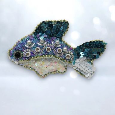 Blue Tropical Fish Ornaments Set Of 2 Christmas Decor *SHIPS WITHIN 10 DAYS*