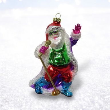 Neon Singing Santa Ornaments Set Of 2 Christmas Decor *SHIPS WITHIN 10 DAYS* NEW 2025