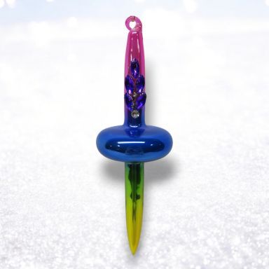 9&quot; Ombre Finial Ornaments Set Of 2 Christmas Decor *SHIPS WITHIN 10 DAYS* NEW 2025