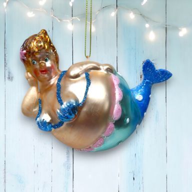 Plump Bikini Lady Ornaments Set Of 2 Nautical Christmas Decor *SHIPS WITHIN 10 DAYS* NEW 2025