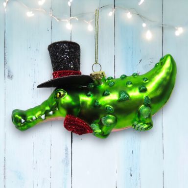 Gator Groom Ornaments Set Of 2 Nautical Christmas Decor *SHIPS WITHIN 10 DAYS* NEW 2025