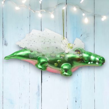 Gator Bride Ornaments Set Of 2 Nautical Christmas Decor *SHIPS WITHIN 10 DAYS* NEW 2025
