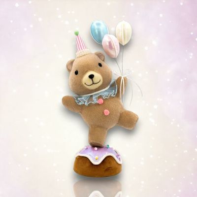 PRE-ORDER 20.5&quot; Birthday Bear With Balloons Birthday Decor *SHIPS 1/2026* NEW 2026