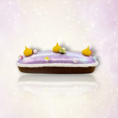 PRE-ORDER 8&quot; Purple Eclair Set Of 2 Birthday Decor *SHIPS 1/2026* NEW 2026