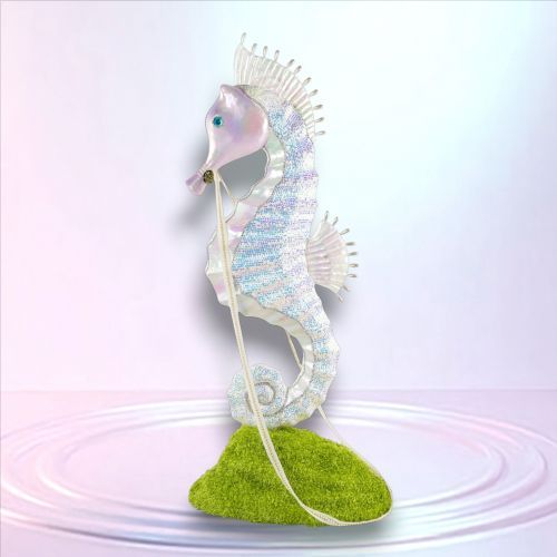 PRE-ORDER 55&quot; Seahorse With Rope on Moss Base Coastal Decor *SHIPS 3/2026* NEW 2026