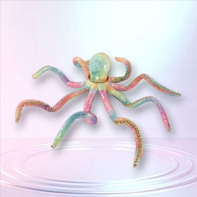 PRE-ORDER 20&quot; Rainbow Octopus Set Of 2 Coastal Decor *SHIPS 3/2026* NEW 2026