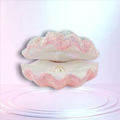 PRE-ORDER 8&quot; Pink Oyster Shell Coastal Decor *SHIPS 3/2026* NEW 2026