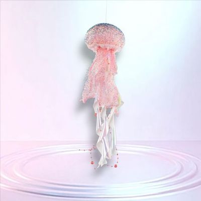 PRE-ORDER 14&quot; Pink Jellyfish Set Of 2 Coastal Decor *SHIPS 3/2026* NEW 2026