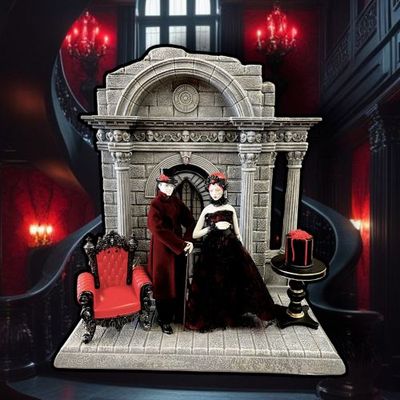 LED Wedding Couple Gothic Display Halloween Decor *SHIPS WITHIN 10 DAYS* NEW 2025