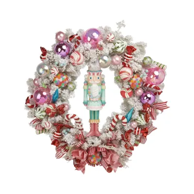 Candy Nutcracker Wreath Christmas Decor *SHIPS WITHIN 10 DAYS* NEW 2025