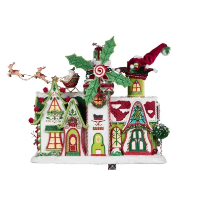 24.8&quot; Whimsical Village Mailbox Christmas Decor *SHIPS WITHIN 10 DAYS* NEW 2025