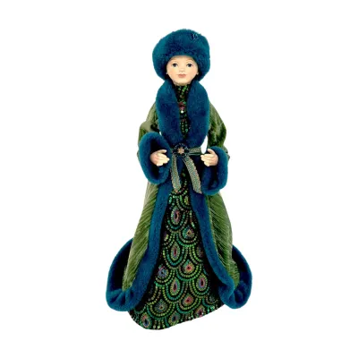 21" Peacock Queen Christmas Decor *SHIPS WITHIN 10 DAYS* NEW 2025