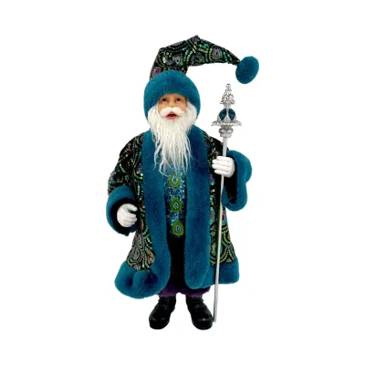 60" Peacock Santa Display Christmas Decor *SHIPS WITHIN 10 DAYS* NEW 2025