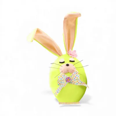 16" Green Egg Bunny Easter Decor *SHIPS WITHIN 10 DAYS*