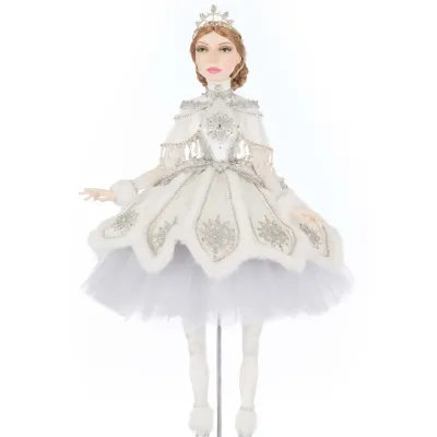 28" Selena Silver Ballerina Doll Christmas Decor *SHIPS WITHIN 10 DAYS* NEW 2025