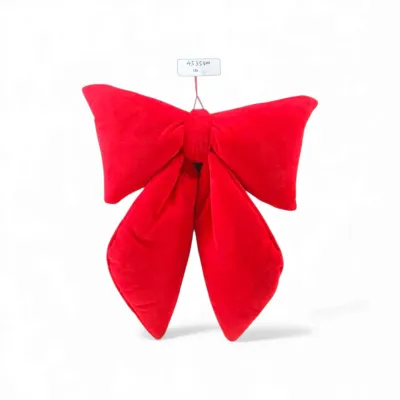 PRE-ORDER 26" Puffy Red Bows Set Of 2 Christmas Decor *SHIPS 9/2026* NEW 2026