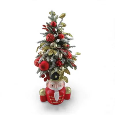 PRE-ORDER 32" Nutcracker With Ornament Tree Christmas Decor *SHIPS 9/2026* NEW 2026