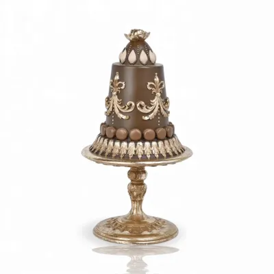 PRE-ORDER 16.5" Chocolate Cake On Pedestal Christmas Decor *SHIPS 9/2026* NEW 2026