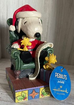 Santa Snoopy With Woodstock By: Jim Shore Peanuts *SHIPS WITHIN 15 DAY*