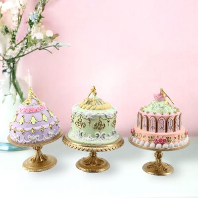 3 Assorted 5" Spring Cakes Easter Decor