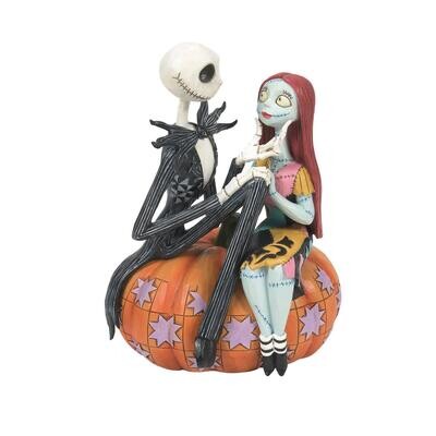 The Pumpkin King Jack &amp; Sally By: Disney Jim Shore