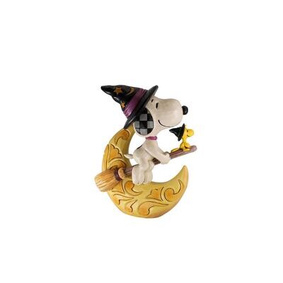 PRE-ORDER Midnight Ride Witch Snoopy &amp; Woodstock By: Peanuts Jim Shore *SHIPS 5/2026* NEW 2024