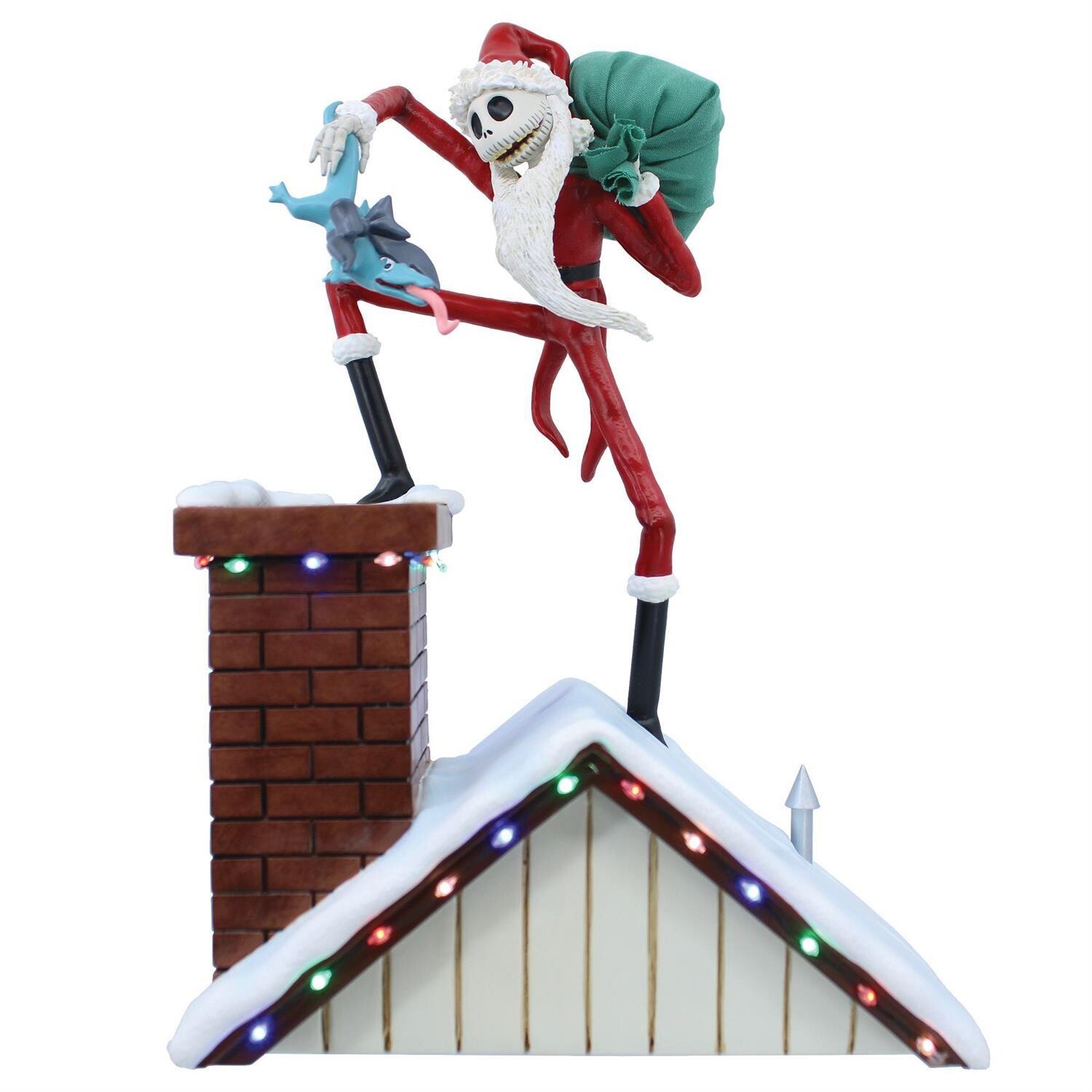 Santa Jack On Rooftop LED Light Up By: Disney Showcase NEW 2024
