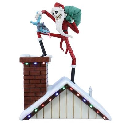 Santa Jack On Rooftop LED Light Up By: Disney Showcase NEW 2024