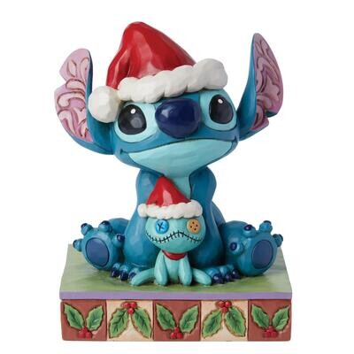 Christmas Buddies Santa Stitch with Scrump By: Disney Jim Shore