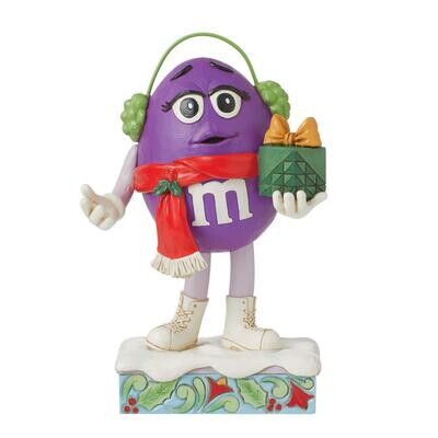 M&amp;M'S Purple With Gift By: M&amp;M's Jim Shore *SHIPS WITHIN 10 DAYS*