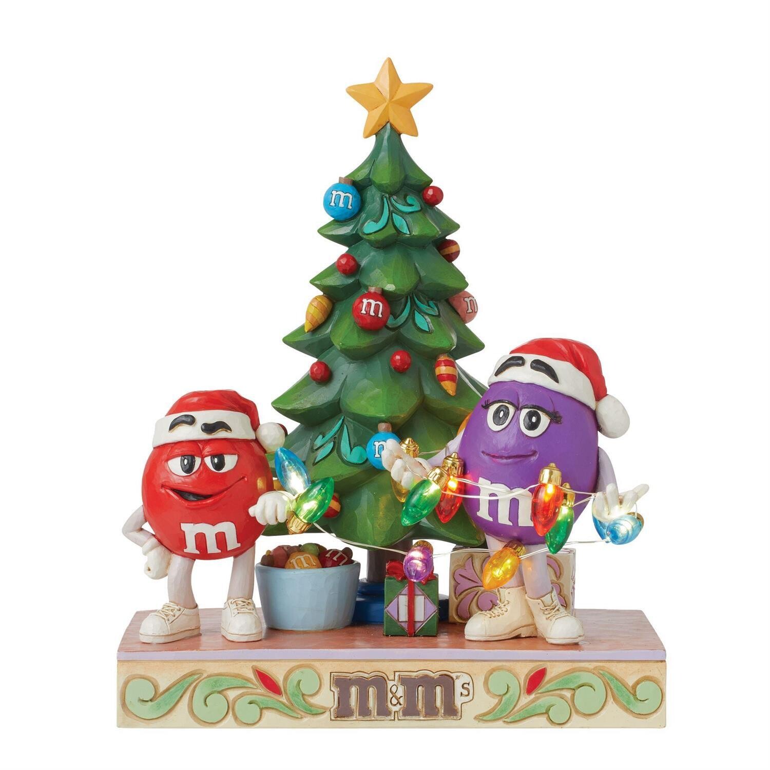 M&amp;M'S Purple &amp; Red With Tree By: M&amp;M's Jim Shore