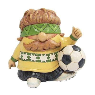 Goal Oriented Soccer Player Gnome By: Heartwood Creek Jim Shore